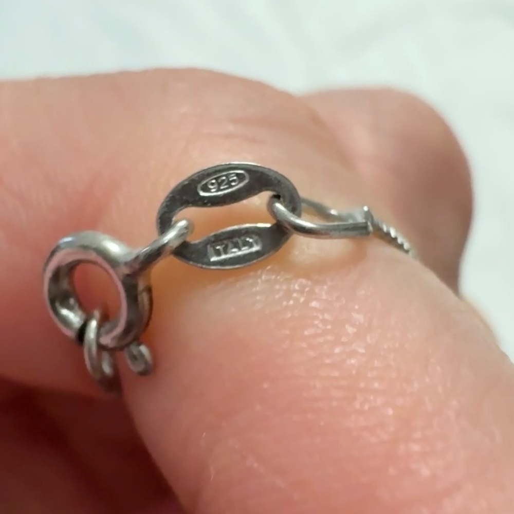 925 Silver Necklace with Pendant - Picture 4 of 8